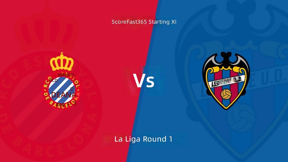 [La Liga] Aufstellung von Espanyol gegen Levante (17. August 2026)